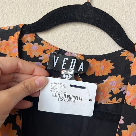 VEDA Montana Floral Button Front Maxi Dress Size XXL - Picture 4 of 5